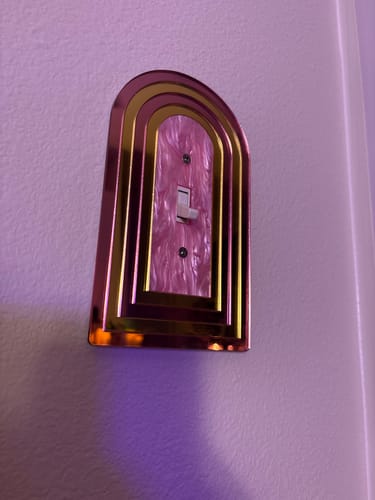 Customer photo review of Layered Archway Light Switch Cover