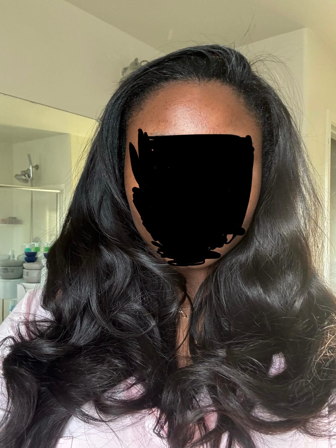 Customer photo review of Natural Wavy Volumizing Weft Extensions (Bundle Deals)