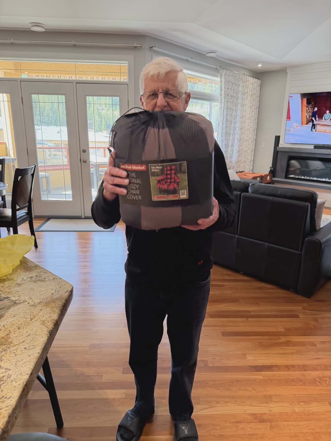 Customer photo review of The Chair Blanket