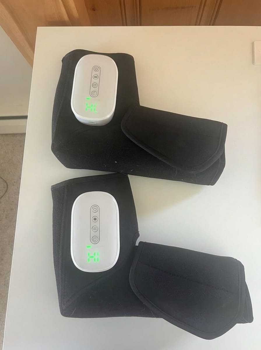 Customer photo review of Terapod - Foot & Ankle Heat Compression Massager