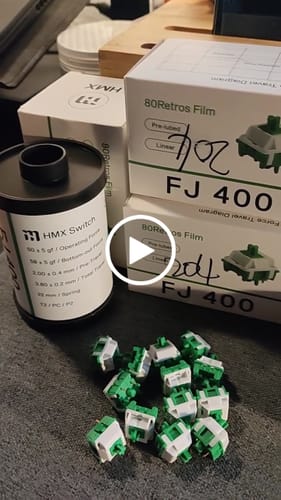Customer video review of HMX FJ400 LINEAR SWITCH FACTORY LUBED EDITION (10PCS)