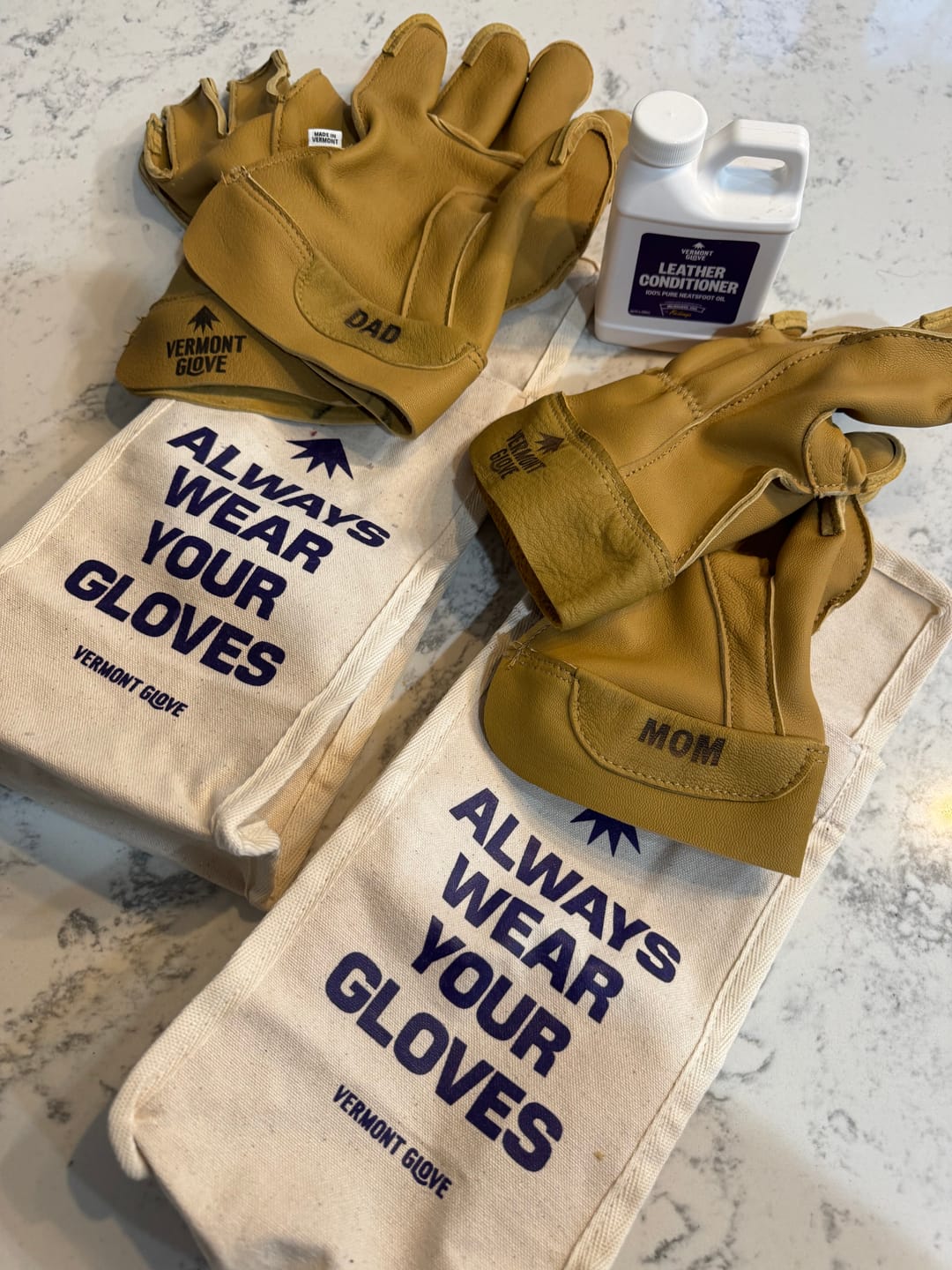 Customer photo review of Bespoke Gloves