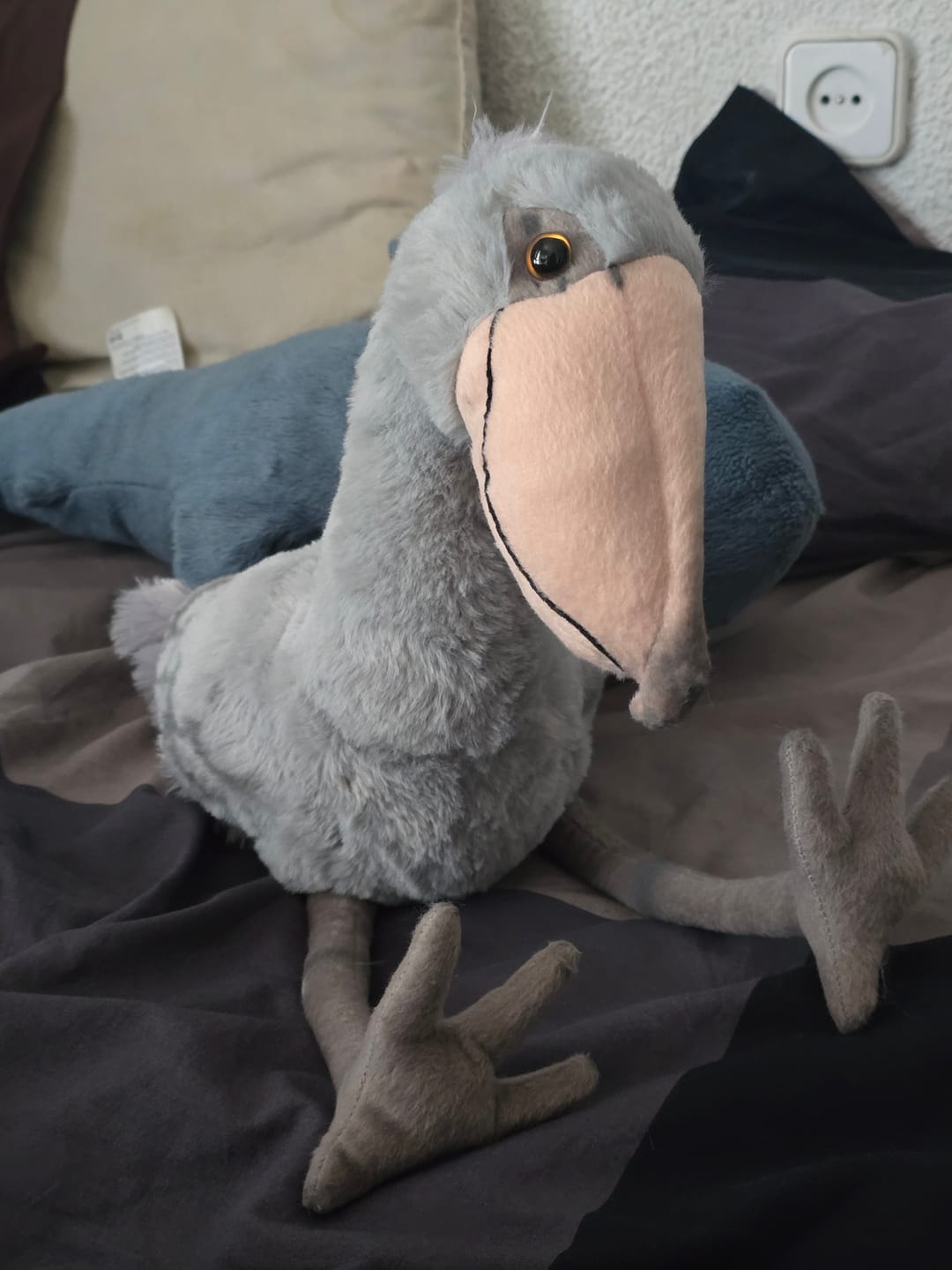 Customer photo review of Shoebill Stork Bird Soft Stuffed Plush Toy
