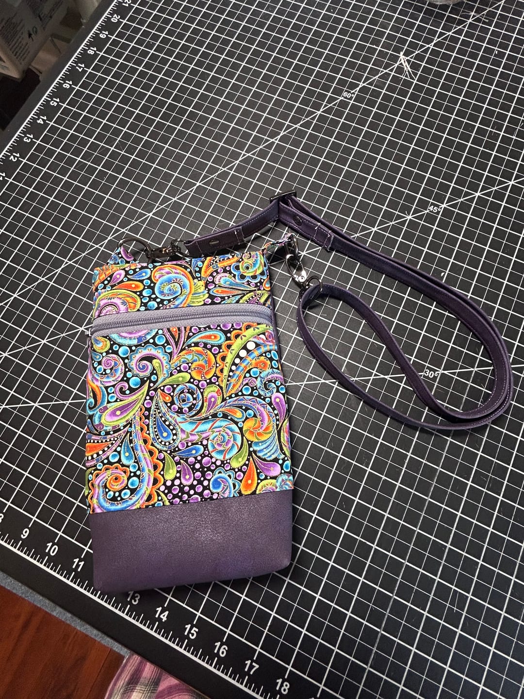 Customer photo review of Wanderlust Phone Bag Pattern