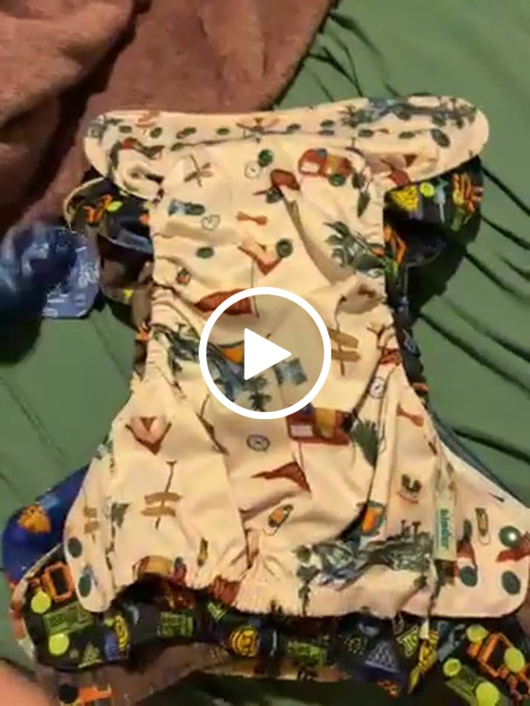 Customer video review of Solid Color: Essentials Pocket Cloth Diaper with Athletic Wicking Jersey, Grows with your Baby