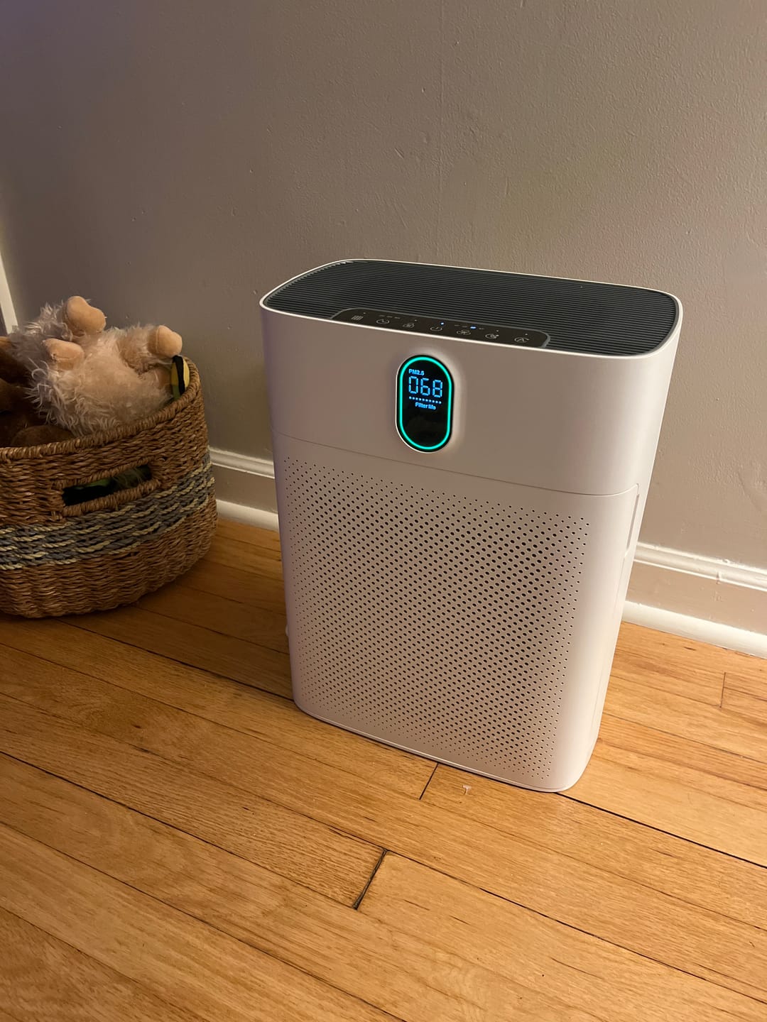 Customer photo review of Smart Air Purifier V1 Pro – Powerful HEPA Filtration with PM2.5 Sensor, App & Voice Control for Clean Indoor Air