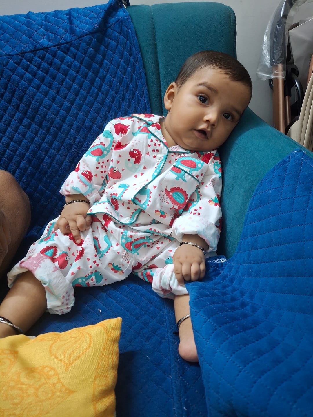 Customer photo review of Playful Dino Night Suit