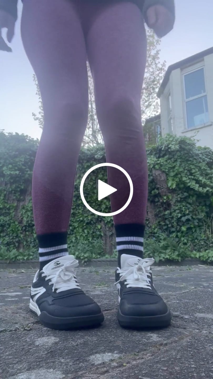 Customer video review of Heather - Wide Toe Sneakers