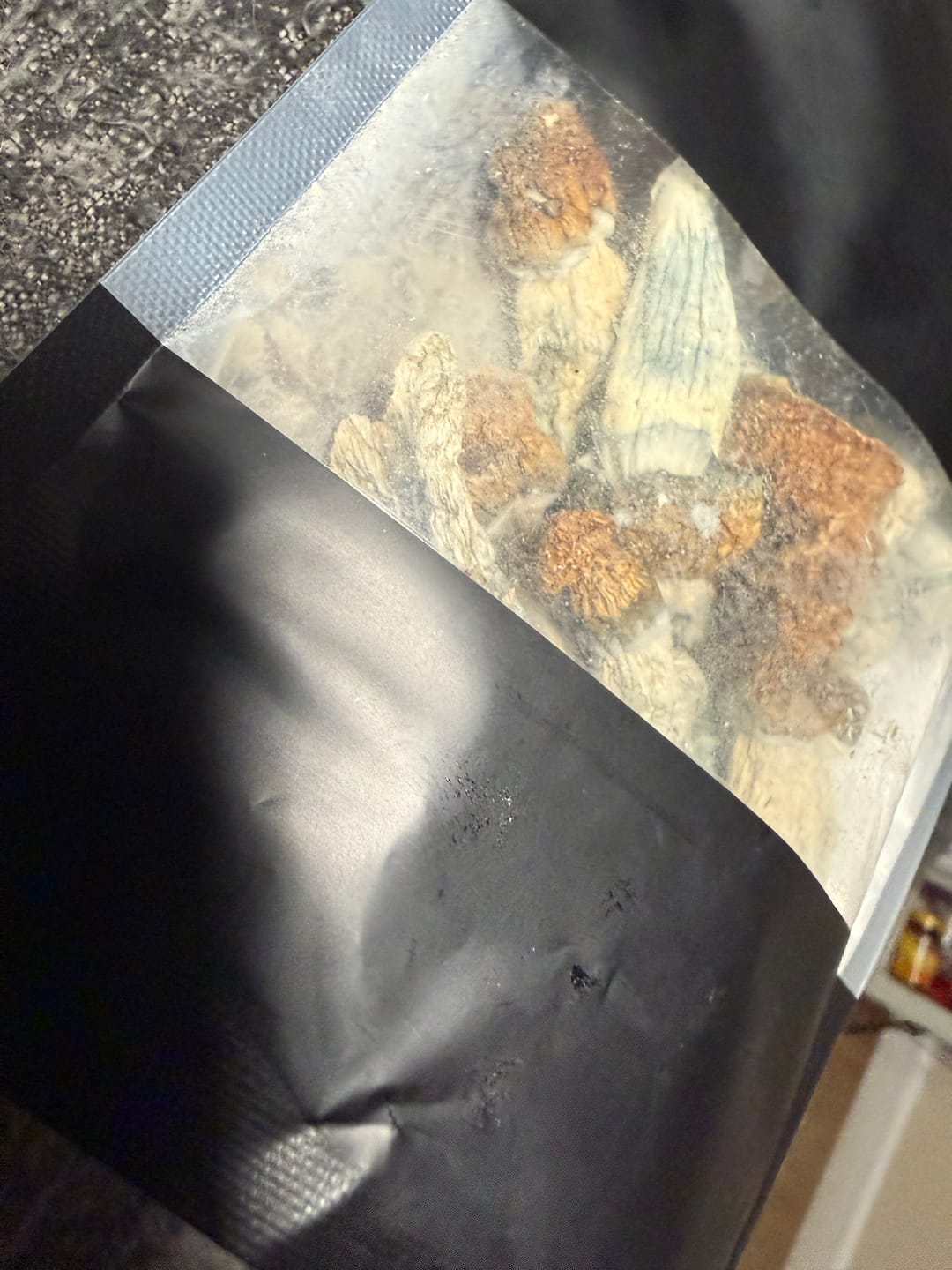 Customer photo review of Non Detect Raw Mushrooms