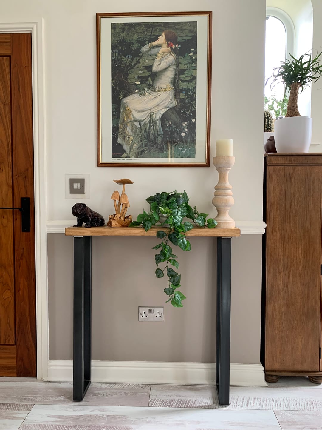 Customer photo review of Rustic Console Table  | 20cm Depth