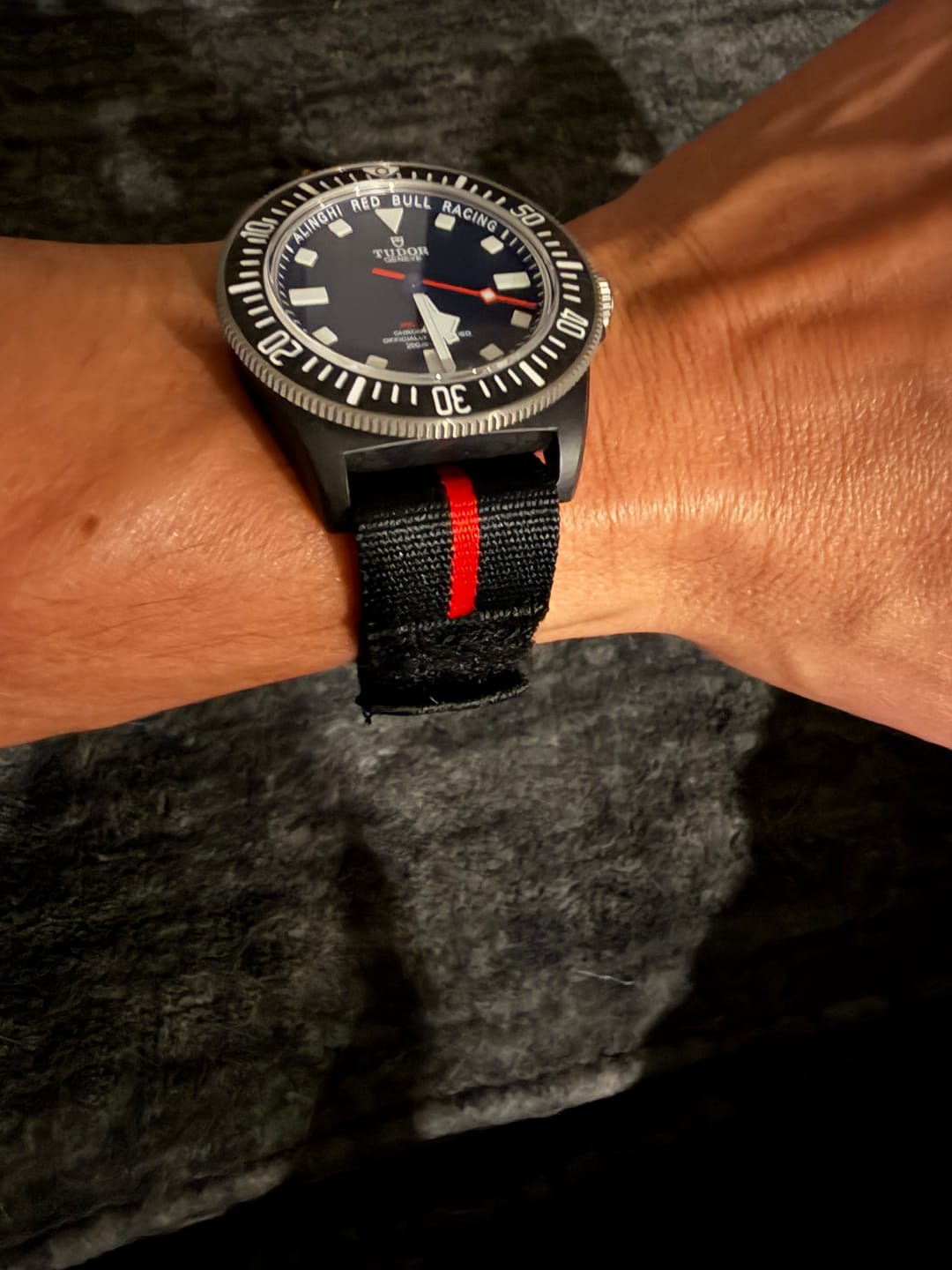 Customer photo review of Glomar Explorer - Hook & Loop Strap Striped
