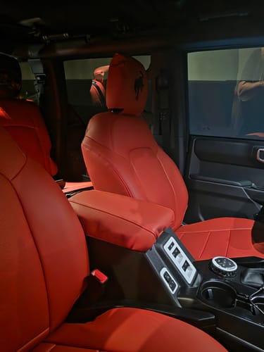 Customer photo review of Custom Fit Center Console Cover