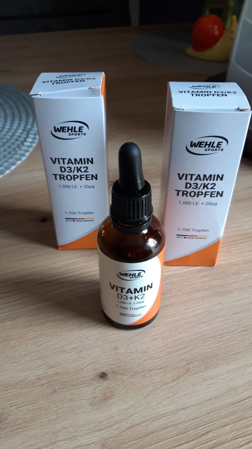 Customer photo review of Wehle Sports Vitamin D3 K2 Tropfen - 1700 Tropfen 50ml