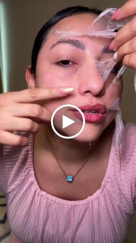 Customer photo review of Korean Collagen Night Wrapping Mask