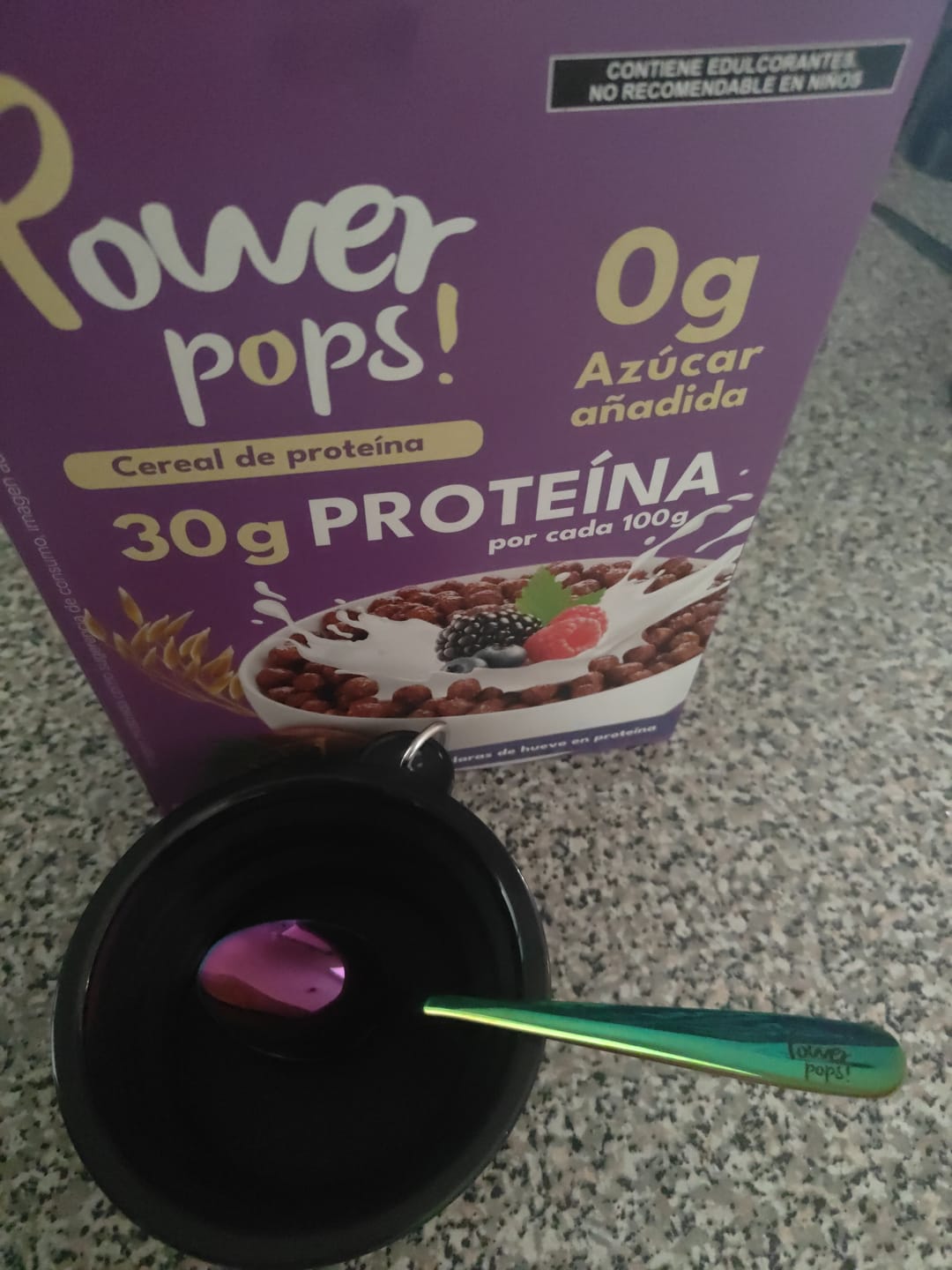 Customer photo review of All Stars Pack --> 6 Power pops! + 6 ¡Mucha proteína! + Cuchara Tornasol y Bowl  de Regalo ENVIO GRATIS