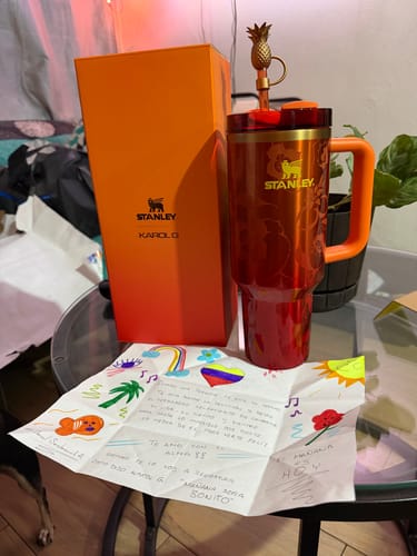 Customer photo review of Stanley 1913 x LoveShackFancy Quencher H2.O Flowstate™ Tumbler with Handle | 1.18L