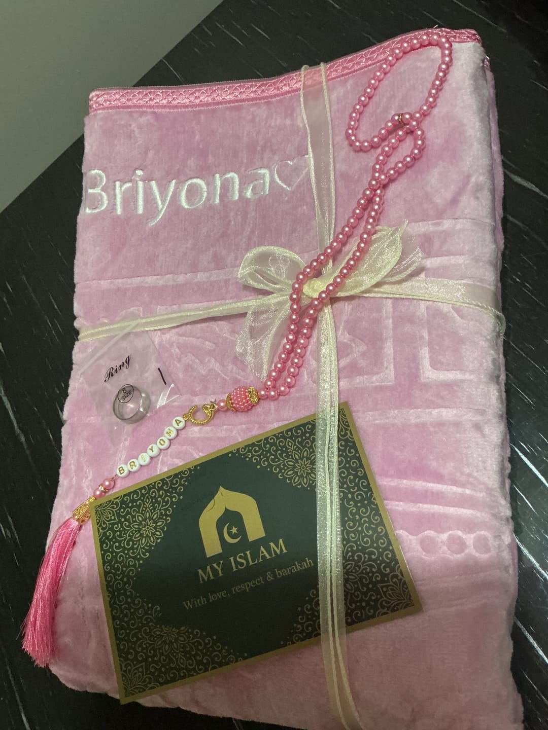 Customer photo review of TESBIH & PRAYERMAT -  SET