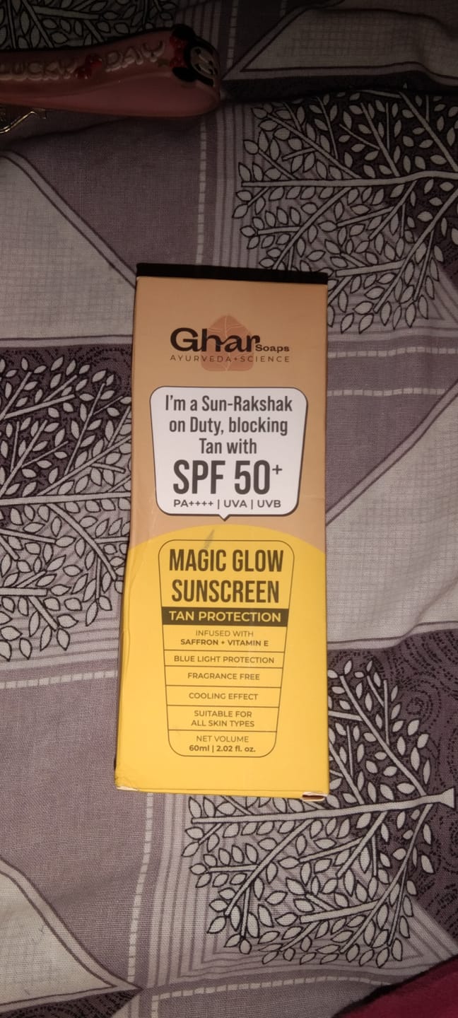 Customer photo review of Magic Sunscreen with SPF 50+ & PA++++