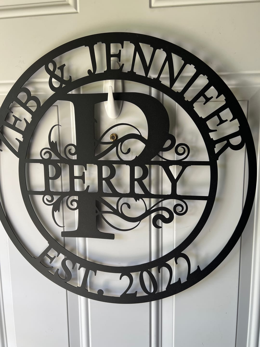Customer photo review of Special Offer Split Letter Metal Family Sign Monogram - Monogram Wedding Decorations Metal Wall Decor Family Wall Decor