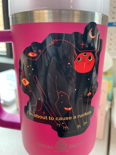 Customer photo review of Orion Ruckus, Vinyl Sticker