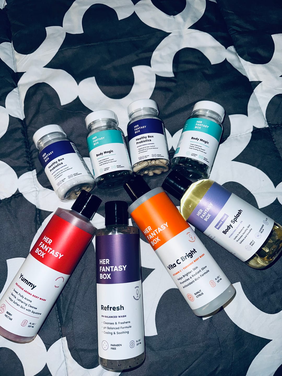 Customer photo review of Body Splash - Skin Smoothing Body Oil (Mental Reset – Lavender & Vanilla CALMING SPA SCENT)