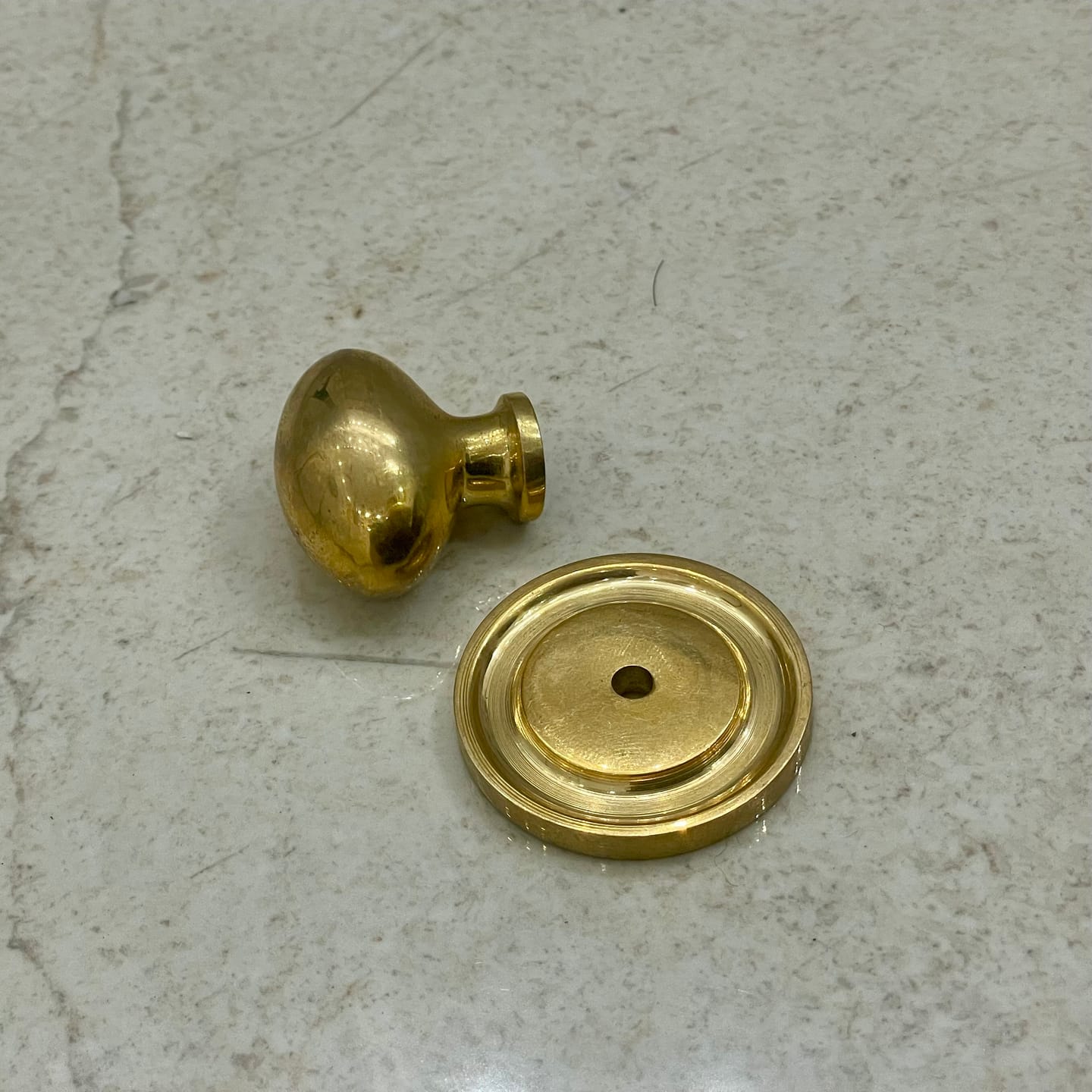 Customer photo review of Oval Brass Knob