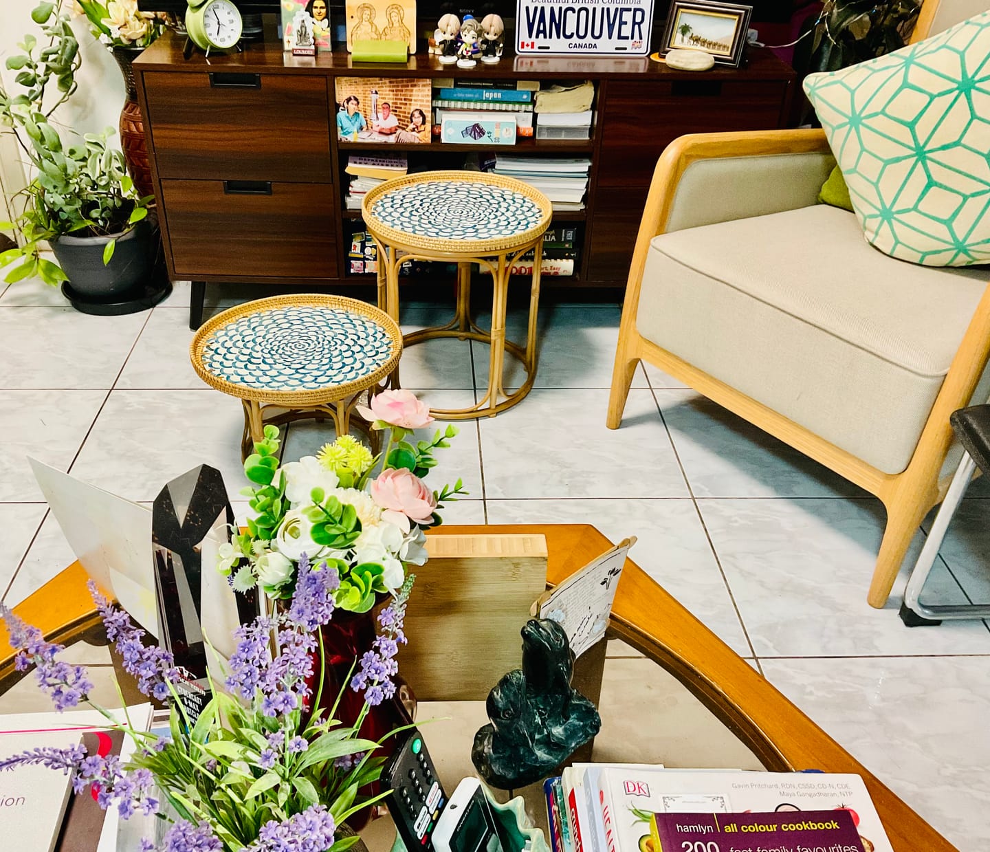 Customer photo review of Bloom Rattan Table Set