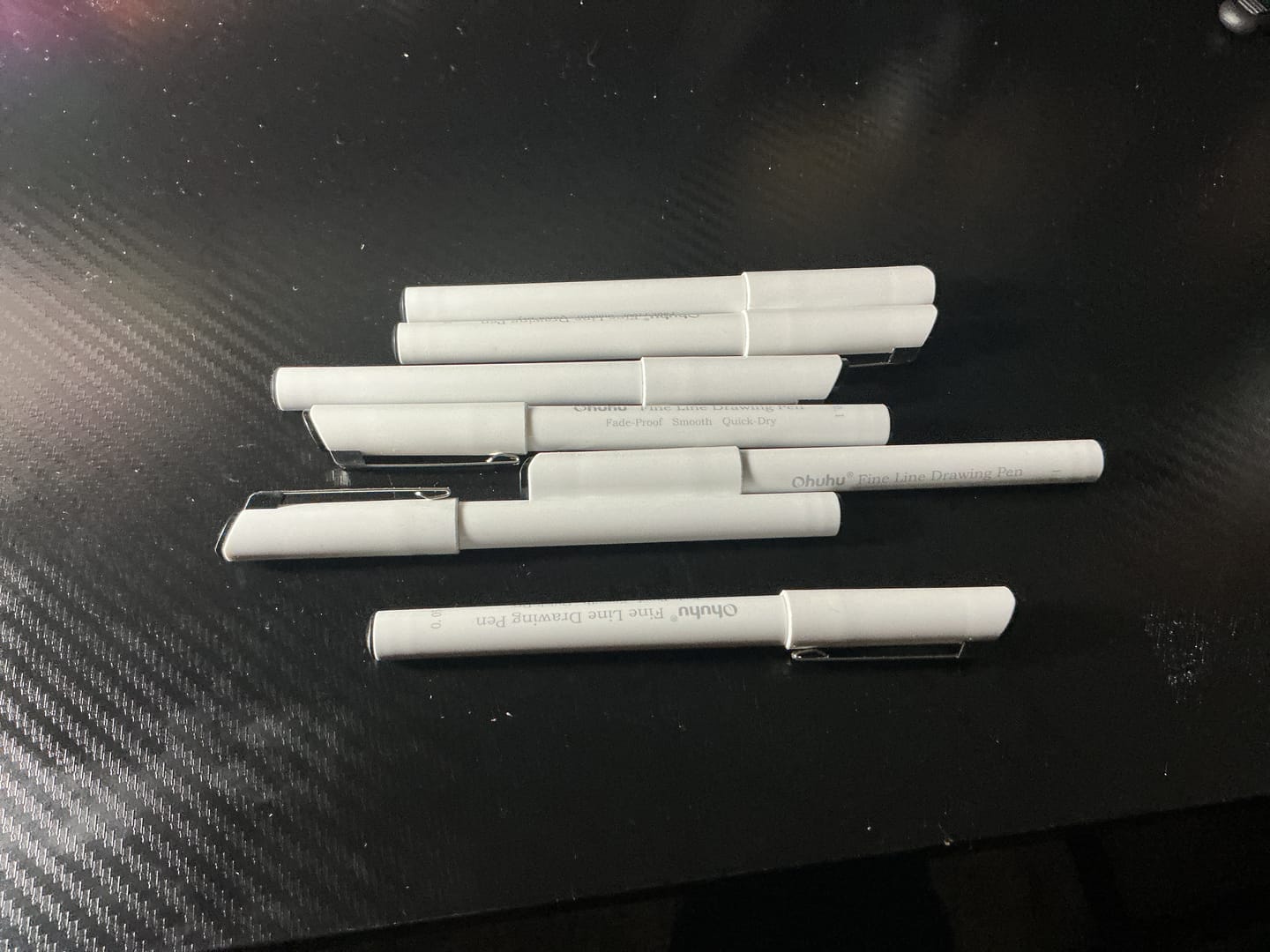 Customer photo review of Ohuhu Fineliner Drawing Pen, 8 Pack