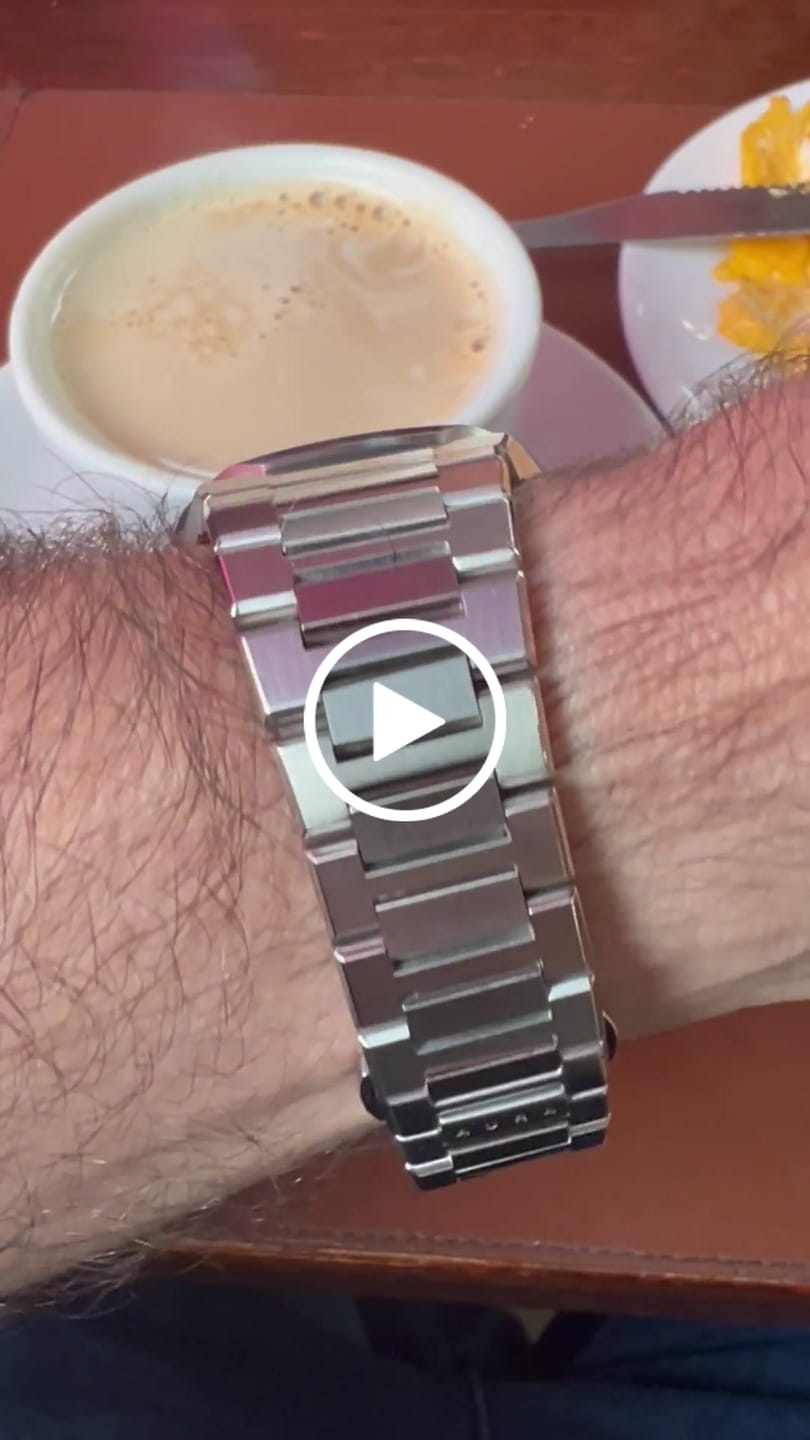 Customer video review of Chronograph 001: Steel/Carribean