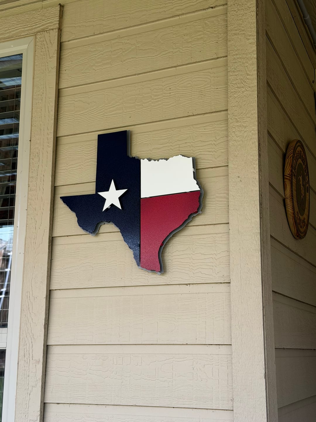 Customer photo review of Lone Star State of Texas Flag 3D Vintage Metal Wall Art