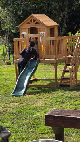 Customer photo review of Lookout Landing Playhouse
