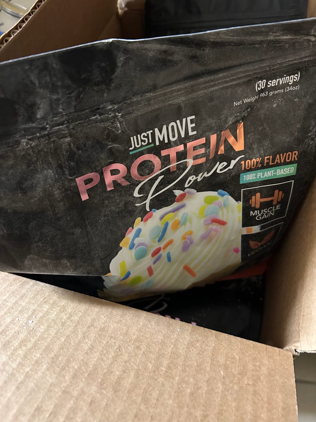 Customer photo review of Buttercream Cupcake Protein
