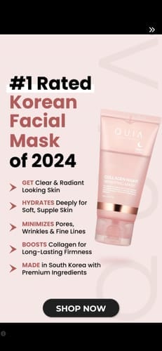 Customer photo review of Korean Collagen Night Wrapping Mask