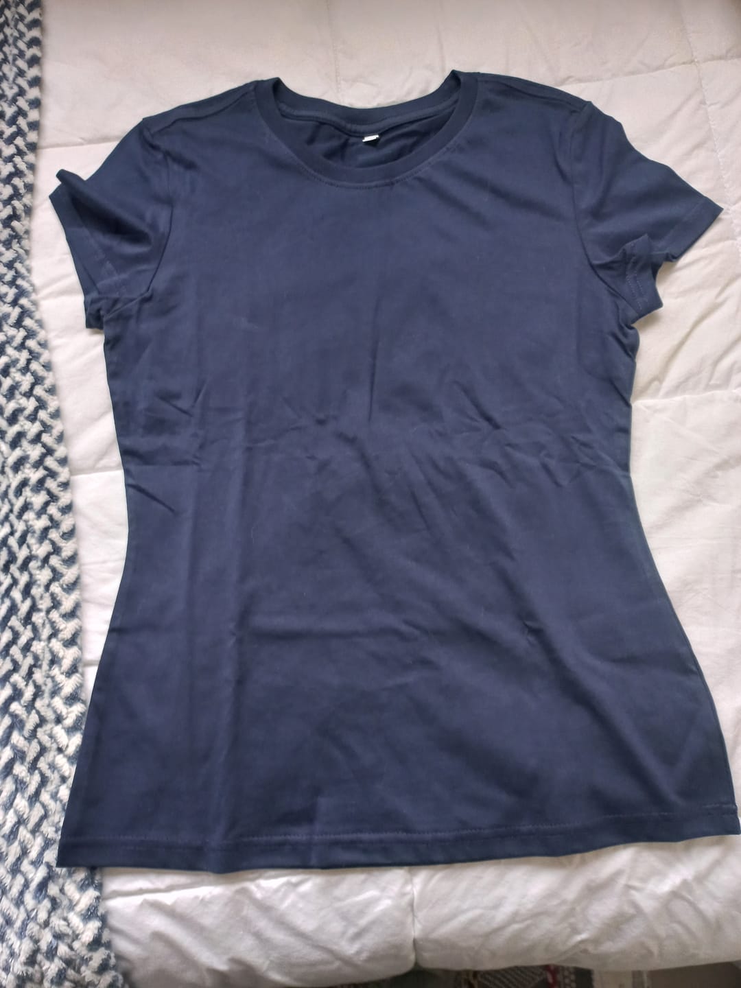 Customer photo review of Polera Manga Corta - Azul Marino