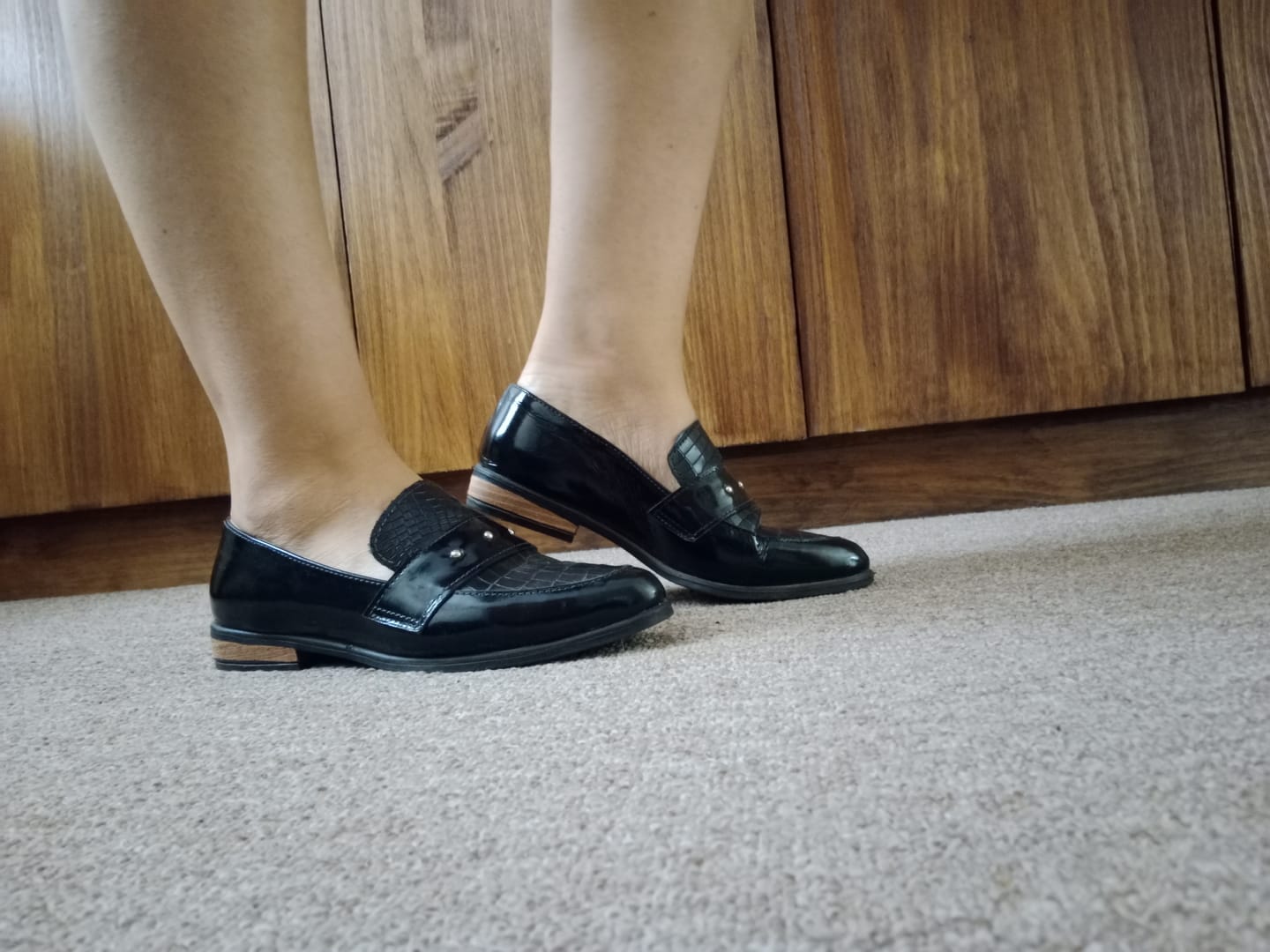 Customer photo review of Mocasín Tachas Amatista