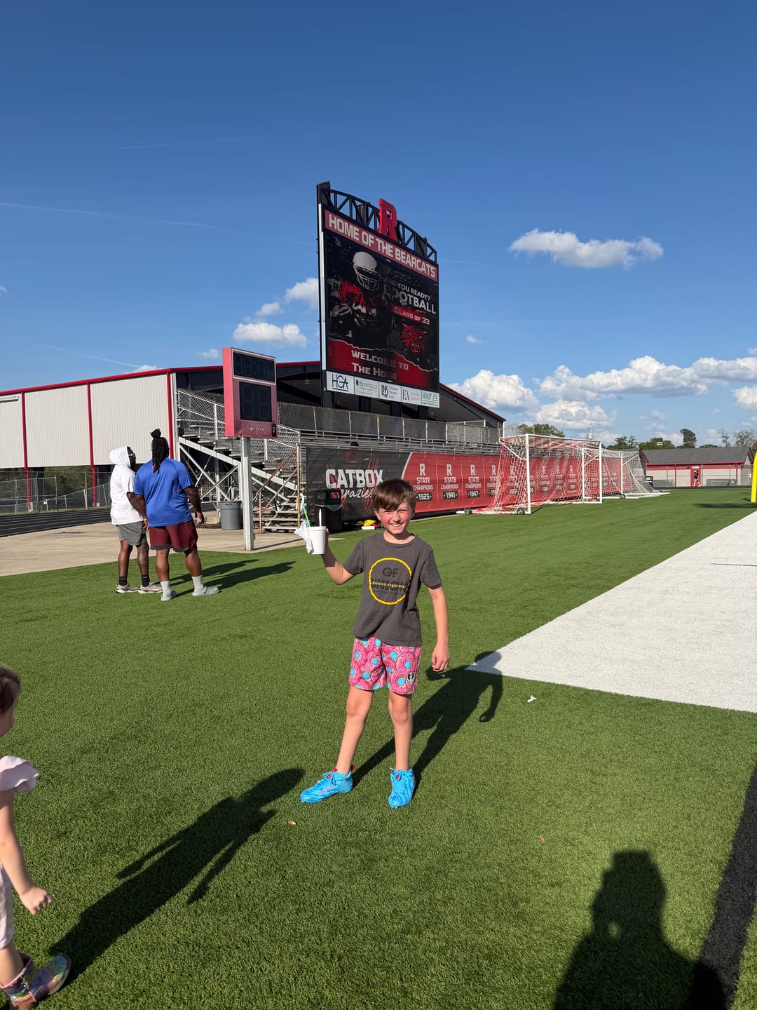 Customer photo review of Kool-Aid 'Mixed Berry' Football Cleats - Quantum Speed by Phenom Elite