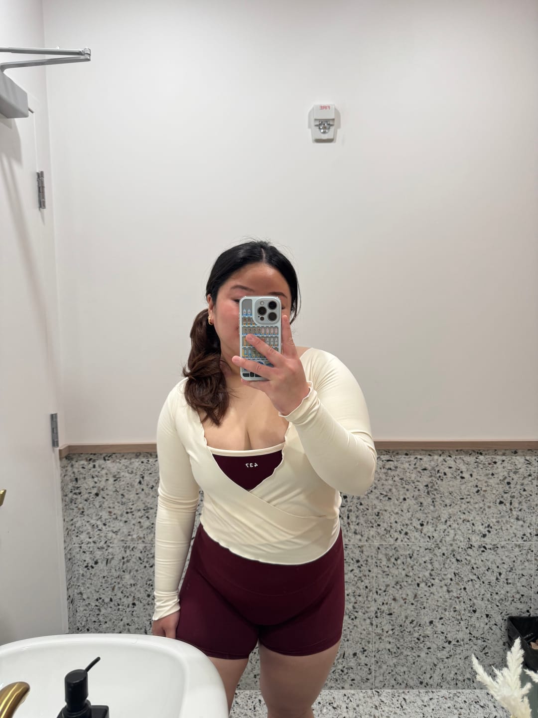 Customer photo review of The Micro Bra / BlackCherry-Cream
