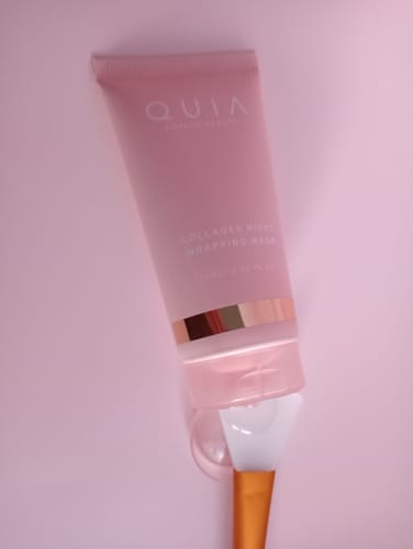 Customer photo review of Korean Collagen Night Wrapping Mask