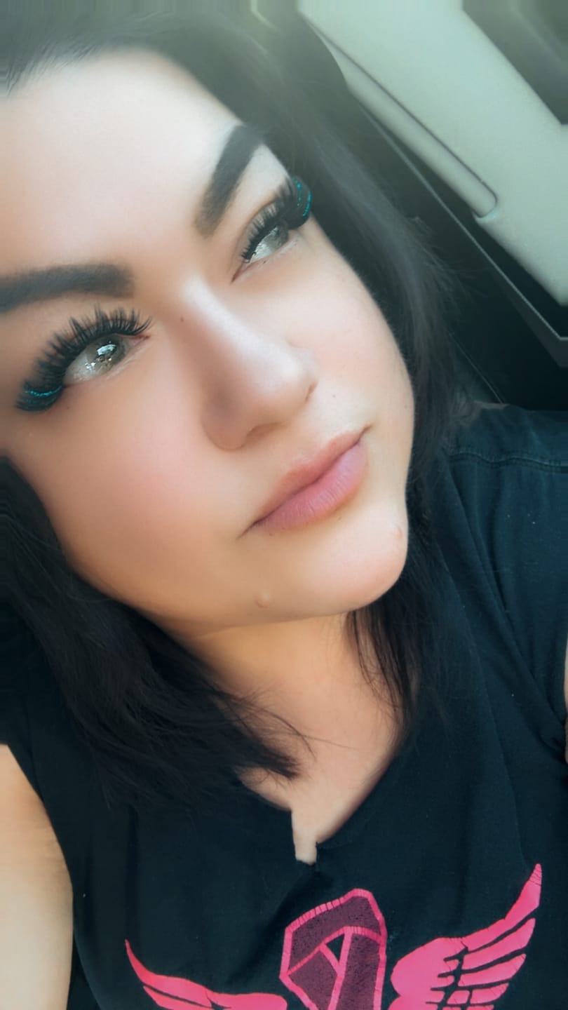 Customer photo review of Elite Sandy Gray Prescription Colored Contact Lenses