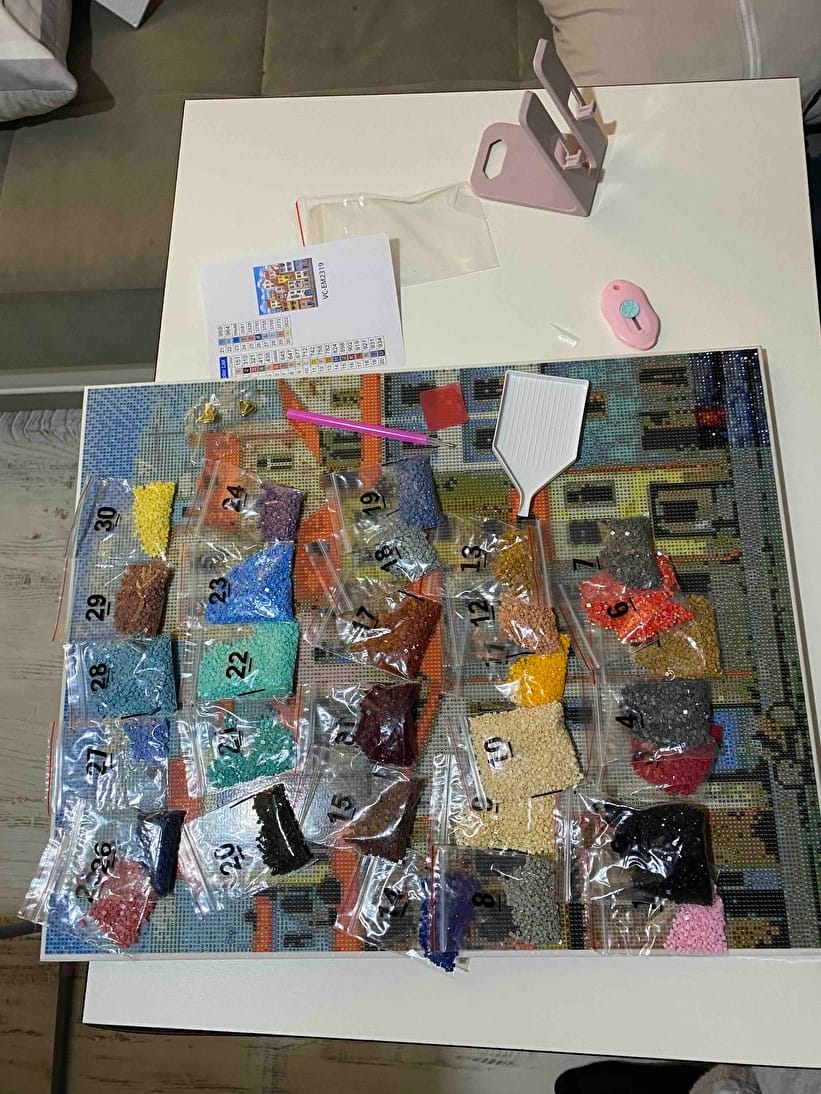 Customer photo review of Elmas Tabloları (40x50)