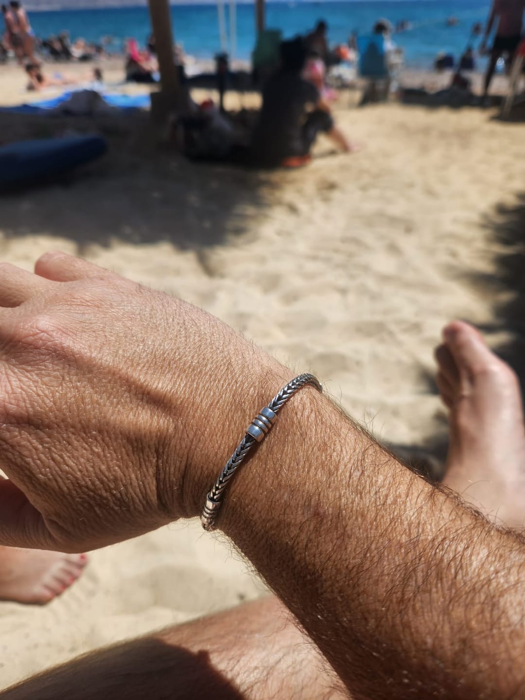 Customer photo review of צמיד כסף איטלקי - Capri Breeze