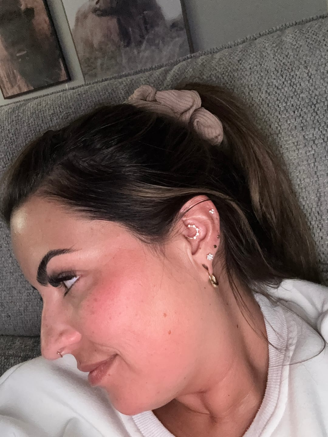 Customer photo review of CAMILLE Daith Hoop