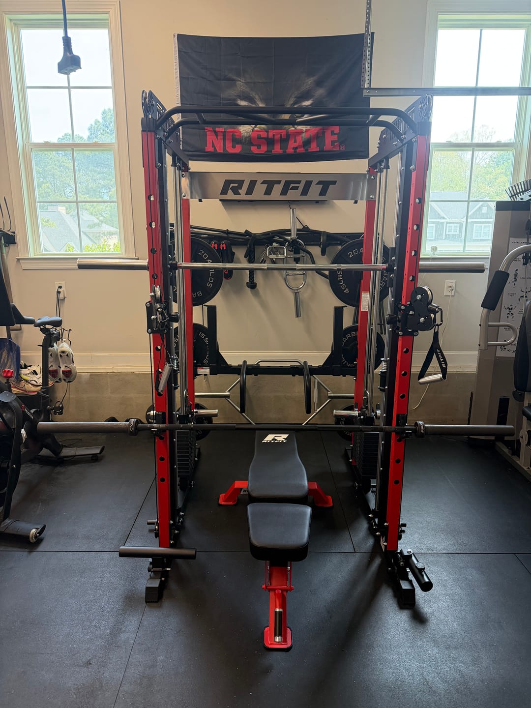 Customer photo review of RitFit M1 PRO Multi-Functional Smith Machine with Cable Crossover System and Squat Rack for Home Gym