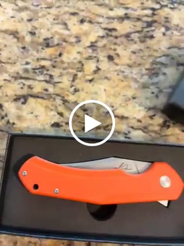 Customer video review of Alex Jones Burnt Orange Folding Blade