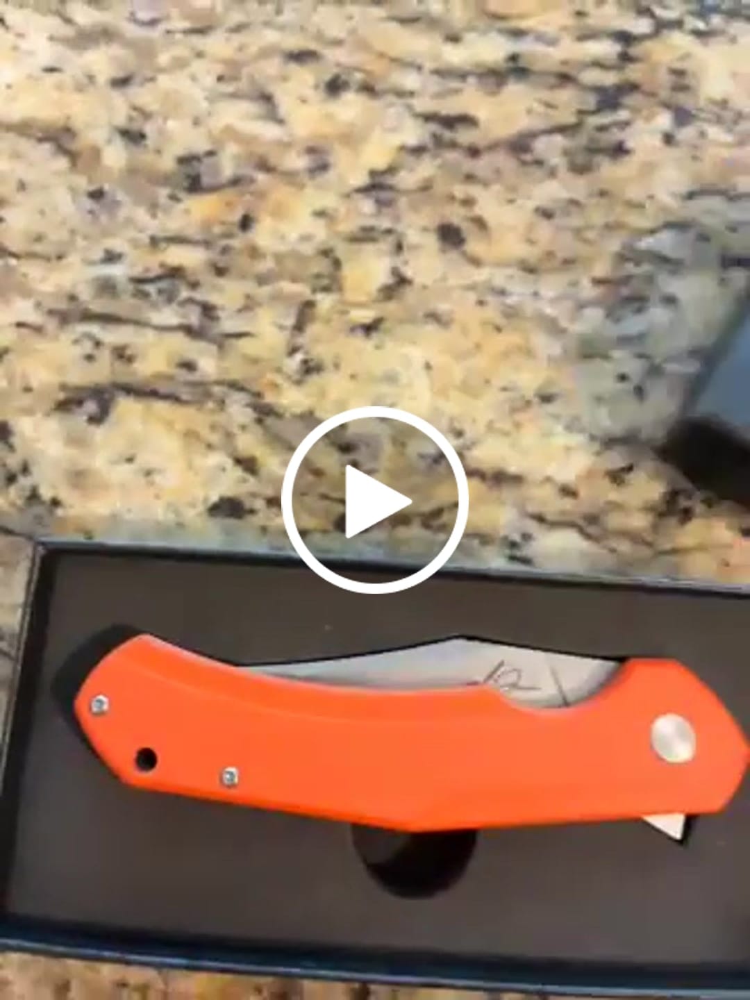 Customer video review of Alex Jones Burnt Orange Folding Blade