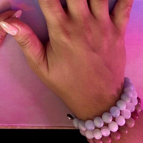 Customer photo review of Aquamarine Bracelet