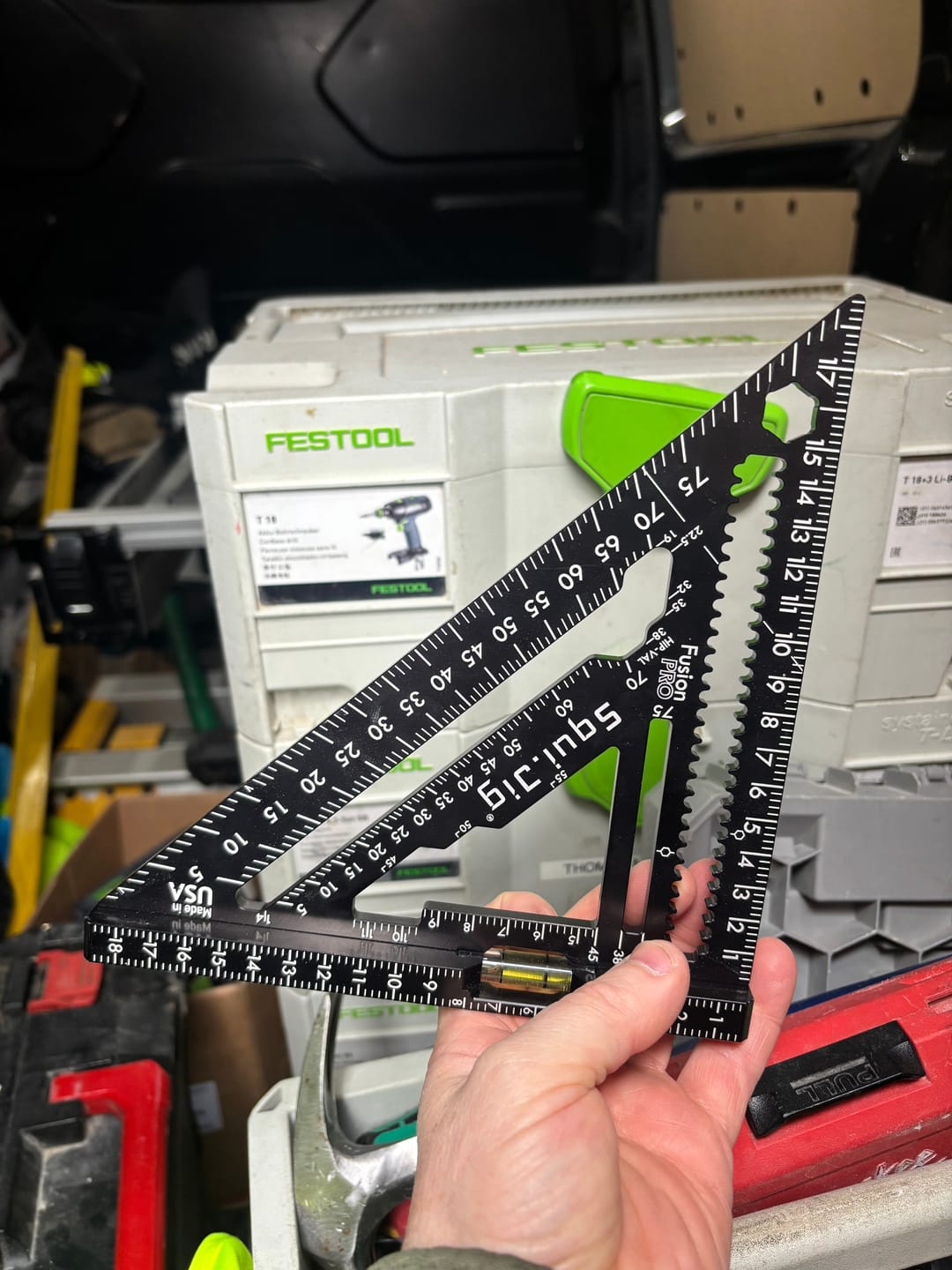 Customer photo review of SquiJig | Fusion PRO 7.5 Inch Rafter square