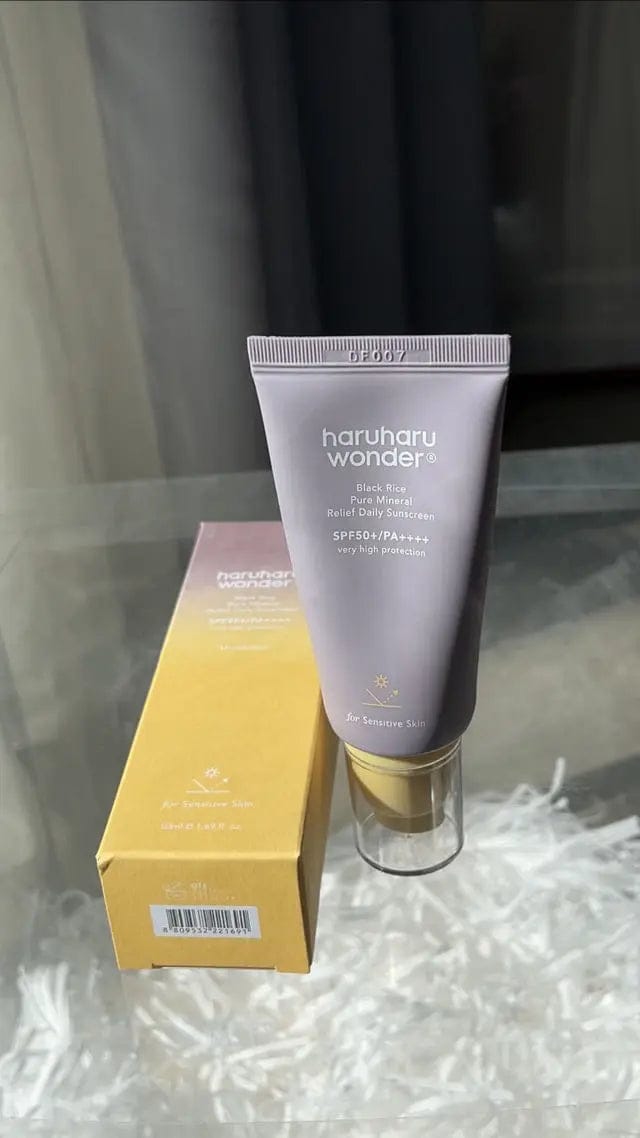 Customer photo review of Haruharu Wonder Black Rice Pure Mineral Daily Sunscreen Spf 50+