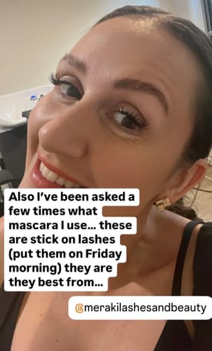 Kristen wearing Meraki DIY lashes