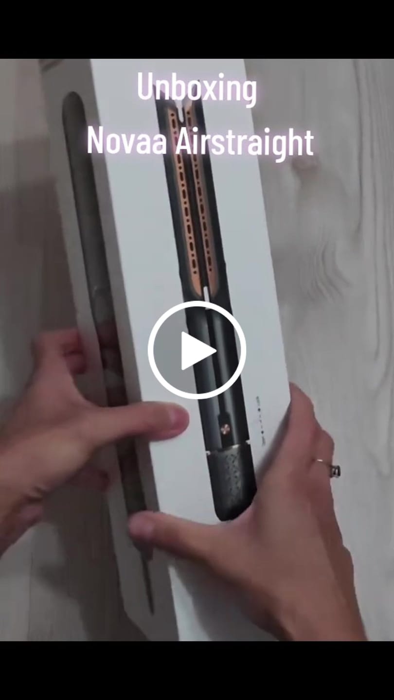 Customer video review of Novaa® Airstraight - Lisseur Séchant à air sans plaques chauffantes - Nickel/Cuivré